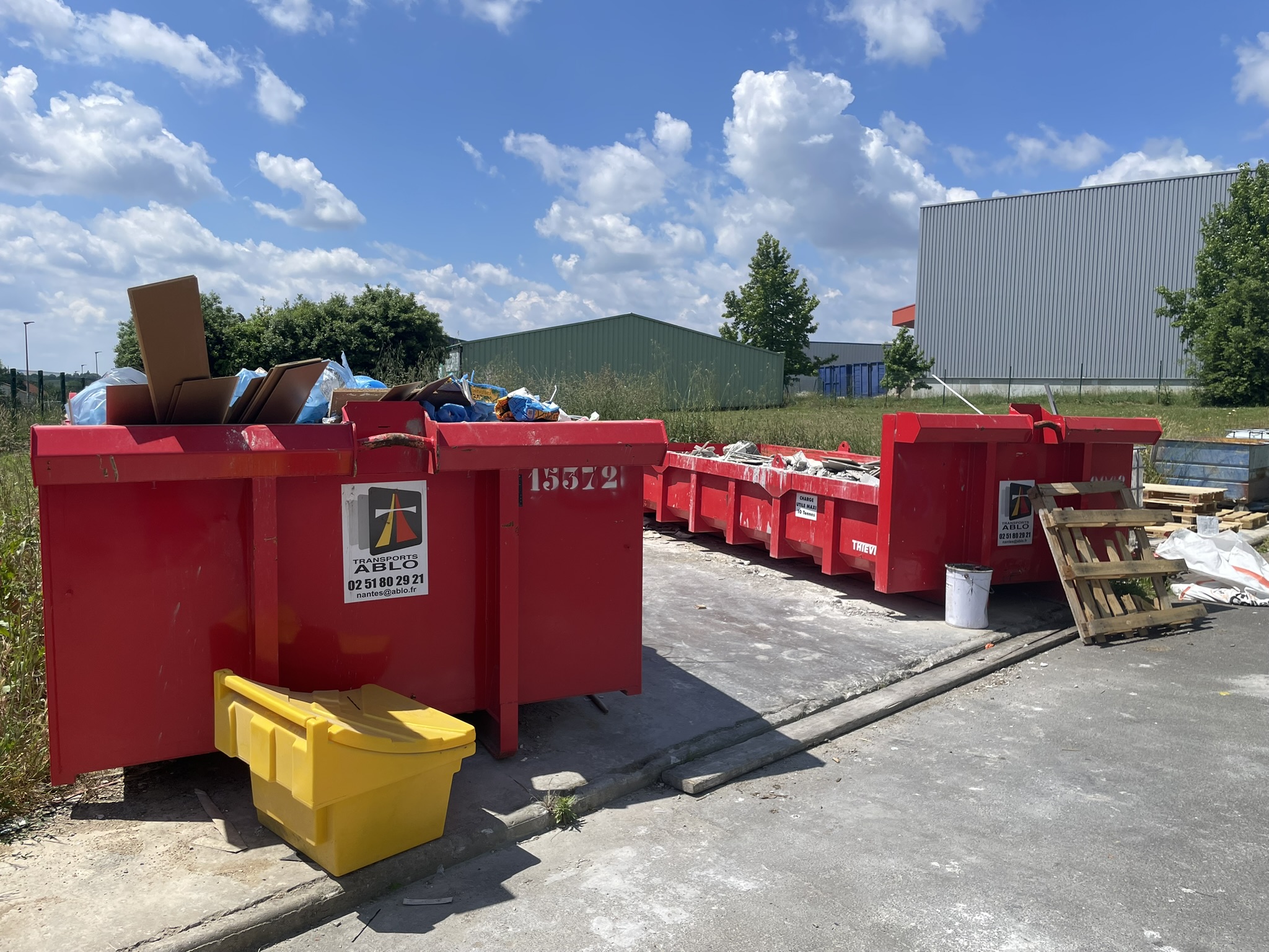 Tri des déchets sur chantier